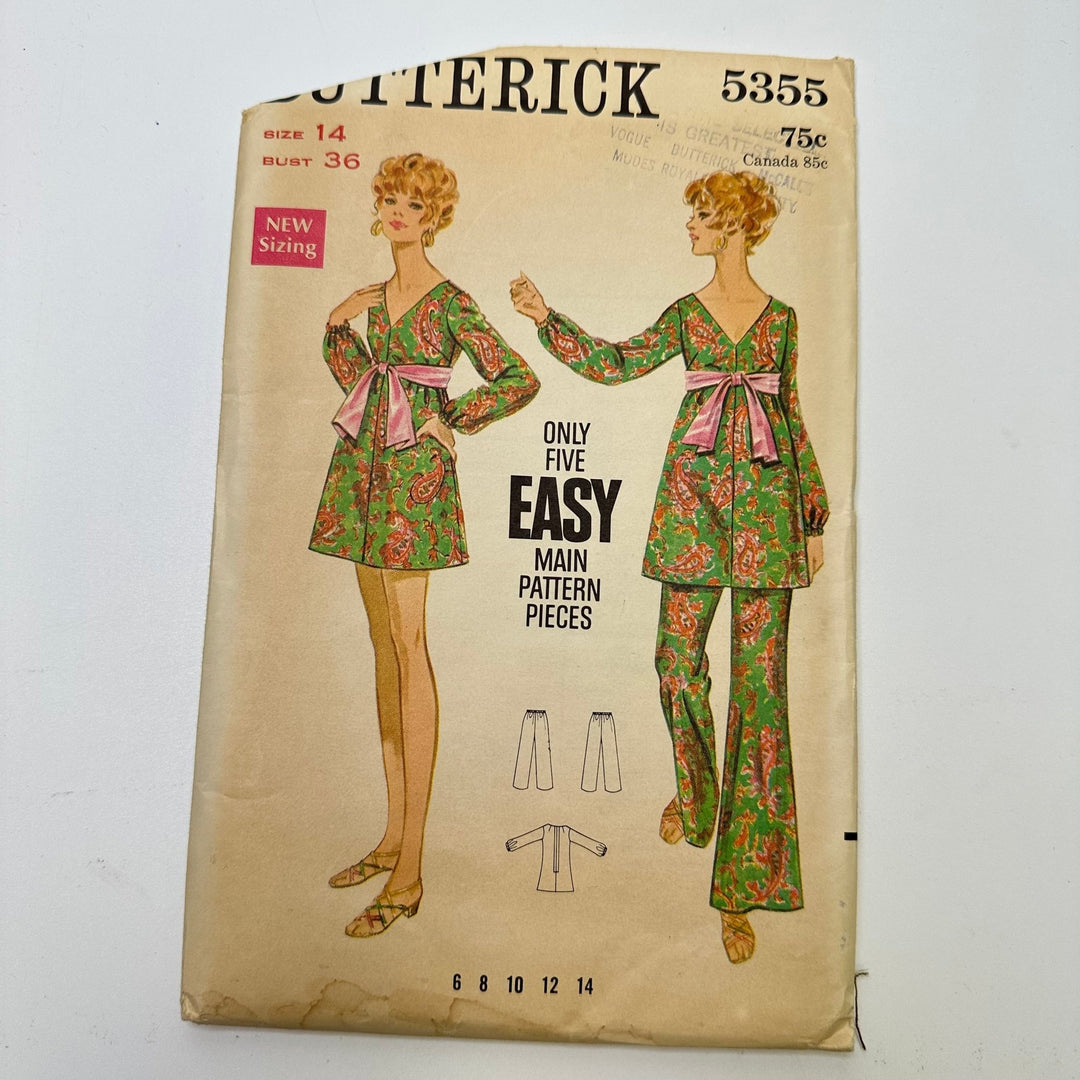 Sewing Pattern - Womenswear - Butterick 5355 - True Deadstock supplies Fabric by private - Sustainable Textile | FABCYCLE