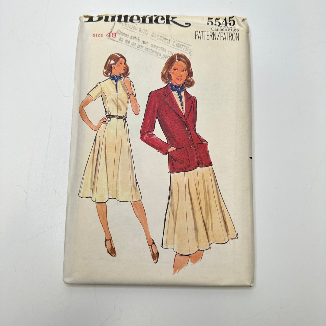 Sewing Pattern - Womenswear - Butterick 5545 - True Deadstock supplies Fabric by private - Sustainable Textile | FABCYCLE