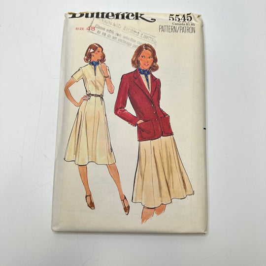 Sewing Pattern - Womenswear - Butterick 5545 - True Deadstock supplies Fabric by private - Sustainable Textile | FABCYCLE