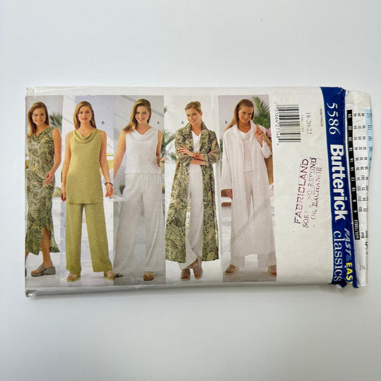 Sewing Pattern - Womenswear - Butterick 5586 - True Deadstock supplies Fabric by private - Sustainable Textile | FABCYCLE