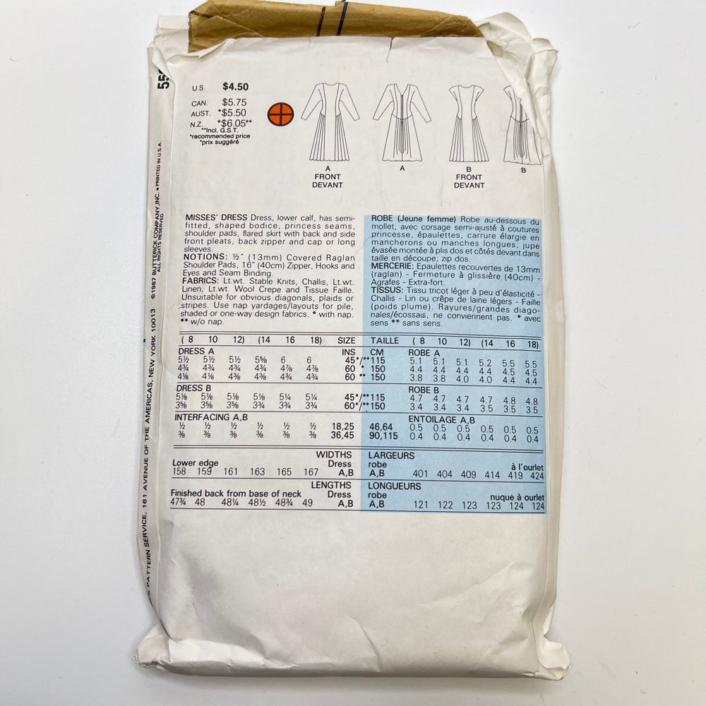 Sewing Pattern - Womenswear - Butterick 5590 - True Deadstock supplies Fabric by private - Sustainable Textile | FABCYCLE
