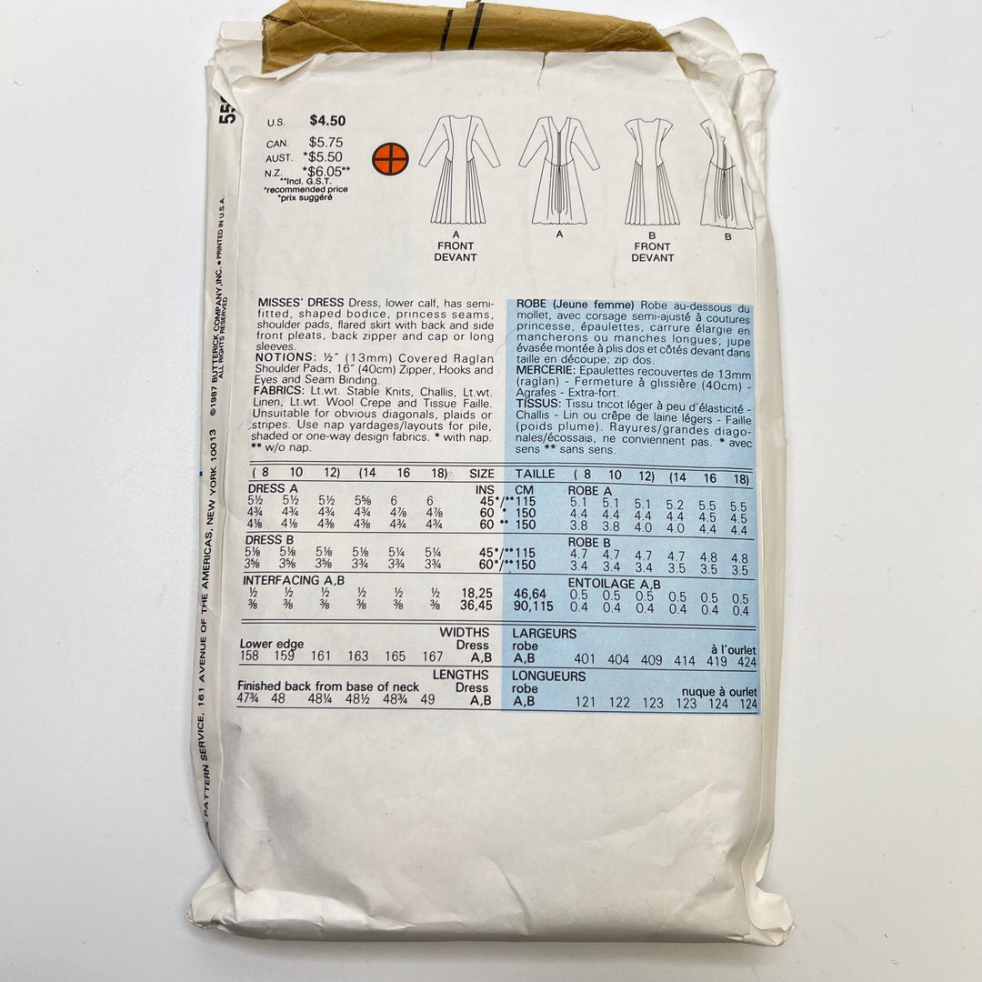 Sewing Pattern - Womenswear - Butterick 5590 - True Deadstock supplies Fabric by private - Sustainable Textile | FABCYCLE