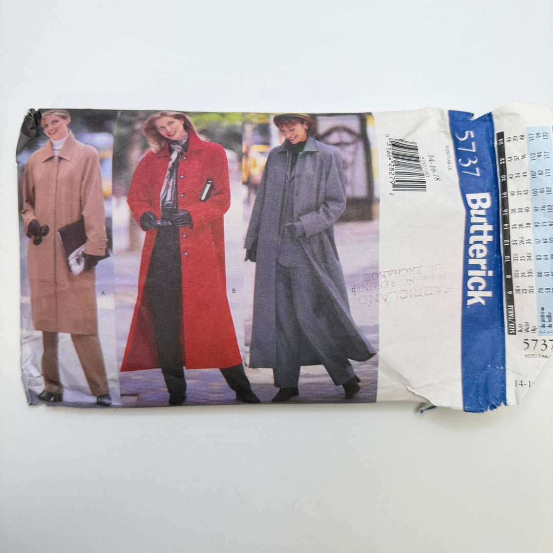 Sewing Pattern - Womenswear - Butterick 5737 - True Deadstock supplies Fabric by private - Sustainable Textile | FABCYCLE