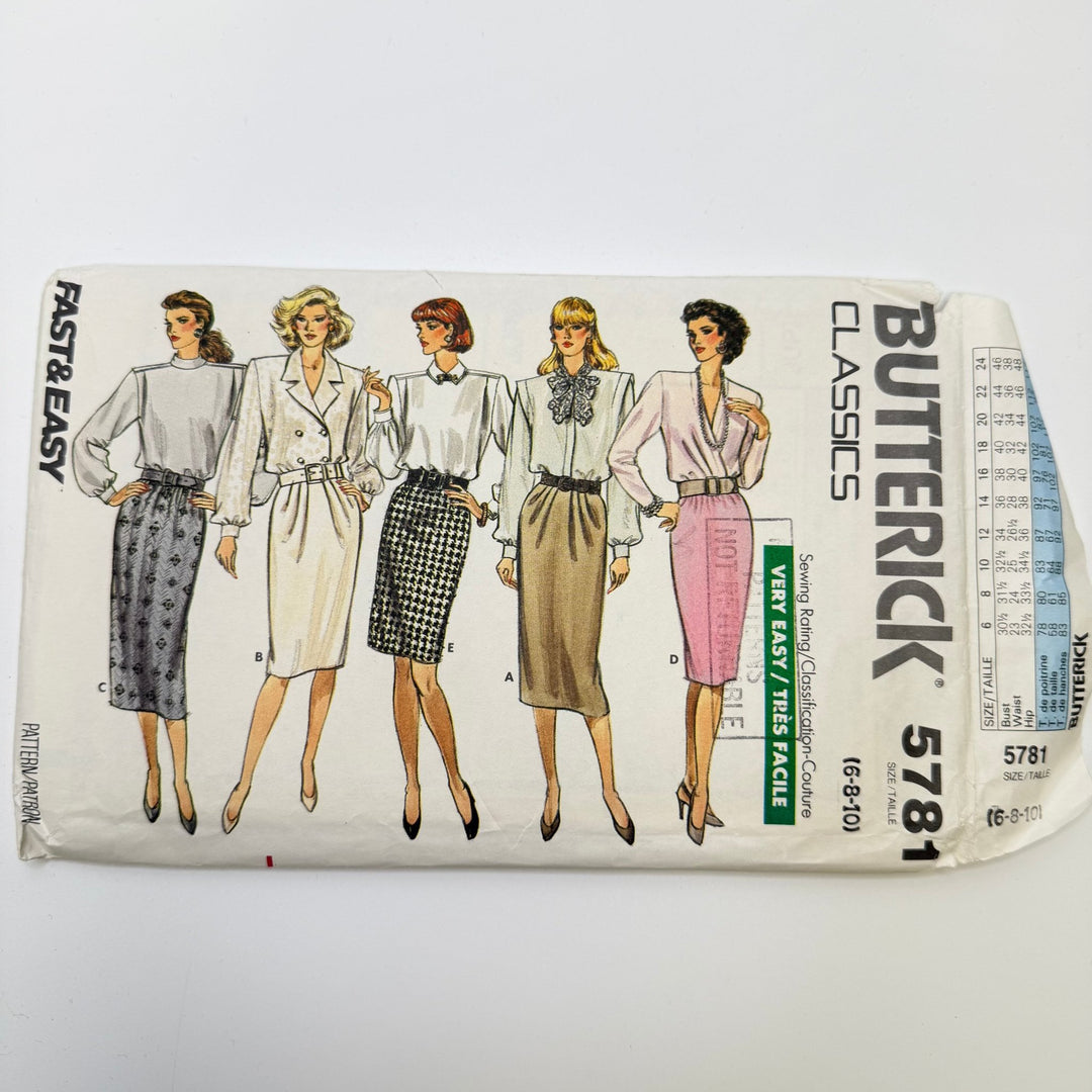 Sewing Pattern - Womenswear - Butterick 5781 - True Deadstock supplies Fabric by private - Sustainable Textile | FABCYCLE