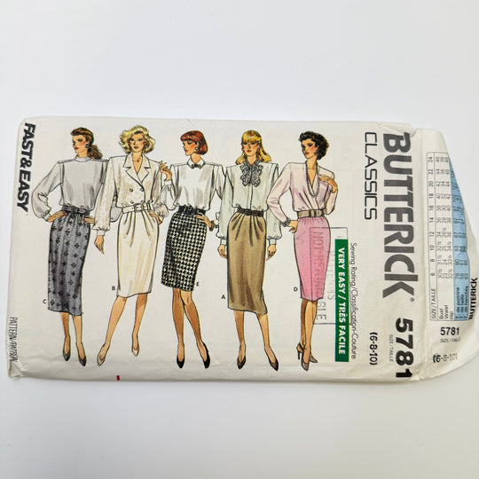 Sewing Pattern - Womenswear - Butterick 5781 - True Deadstock supplies Fabric by private - Sustainable Textile | FABCYCLE