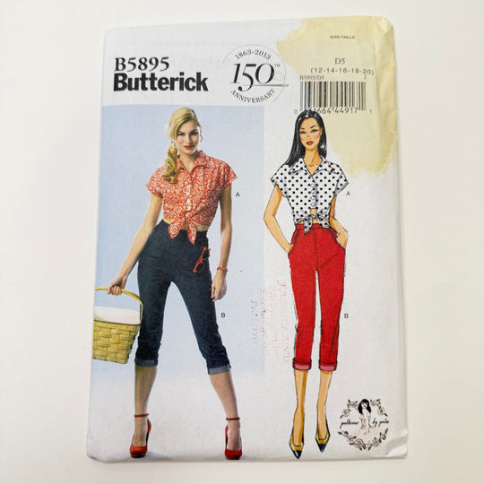Sewing Pattern - Womenswear - Butterick 5895 - True Deadstock supplies Fabric by private - Sustainable Textile | FABCYCLE
