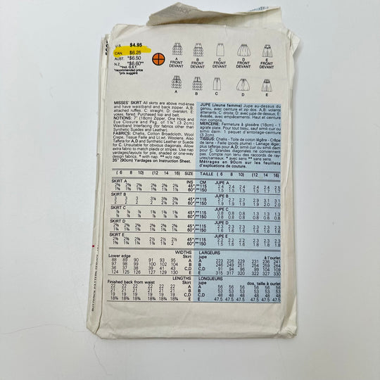 Sewing Pattern - Womenswear - Butterick 5907 - True Deadstock supplies Fabric by private - Sustainable Textile | FABCYCLE