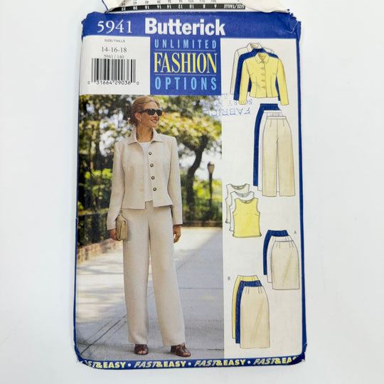 Sewing Pattern - Womenswear - Butterick 5941 - True Deadstock supplies Fabric by private - Sustainable Textile | FABCYCLE