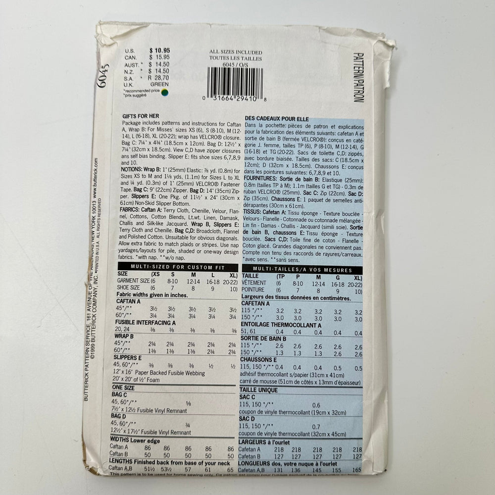 Sewing Pattern - Womenswear - Butterick 6045 - True Deadstock supplies Fabric by private - Sustainable Textile | FABCYCLE