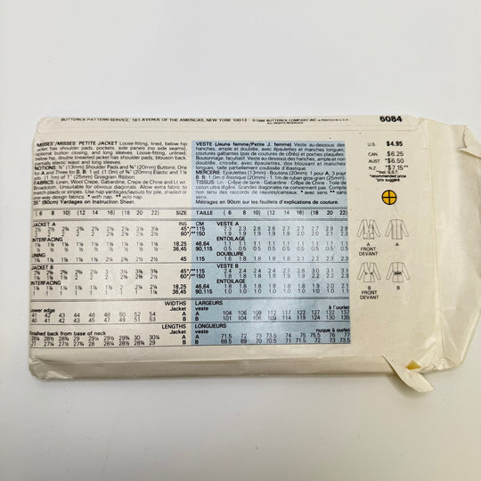 Sewing Pattern - Womenswear - Butterick 6084 - True Deadstock supplies Fabric by private - Sustainable Textile | FABCYCLE