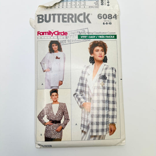 Sewing Pattern - Womenswear - Butterick 6084 - True Deadstock supplies Fabric by private - Sustainable Textile | FABCYCLE