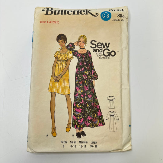 Sewing Pattern - Womenswear - Butterick 6124 - True Deadstock supplies Fabric by private - Sustainable Textile | FABCYCLE
