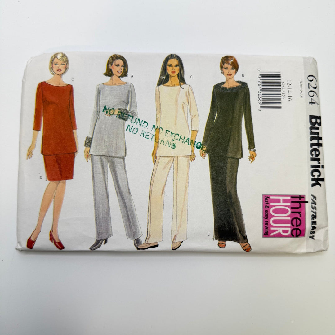 Sewing Pattern - Womenswear - Butterick 6264 - True Deadstock supplies Fabric by private - Sustainable Textile | FABCYCLE