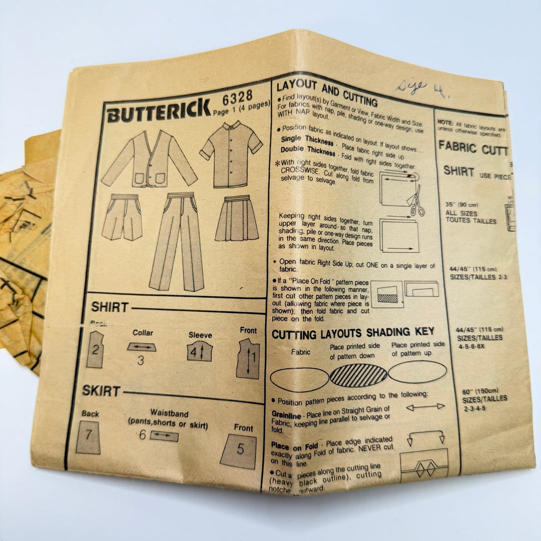 Sewing Pattern - Womenswear - Butterick 6328 - True Deadstock supplies Fabric by private - Sustainable Textile | FABCYCLE