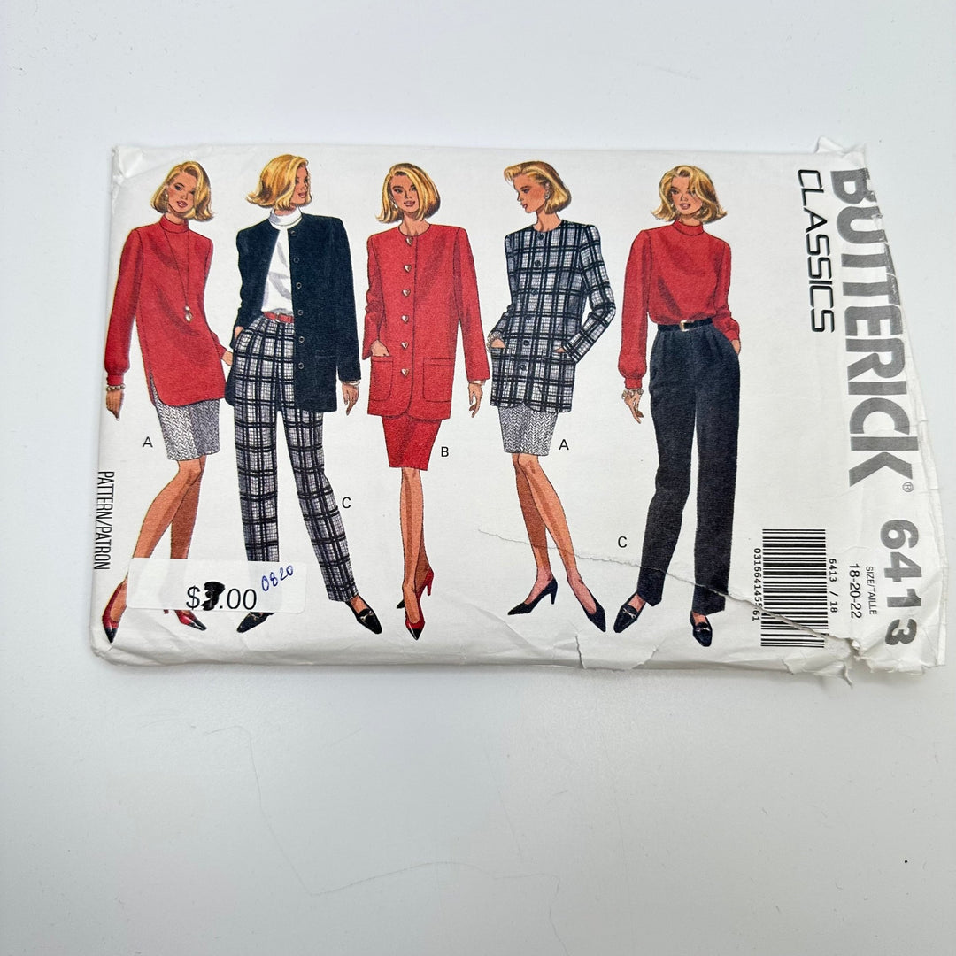 Sewing Pattern - Womenswear - Butterick 6413 - True Deadstock supplies Fabric by private - Sustainable Textile | FABCYCLE