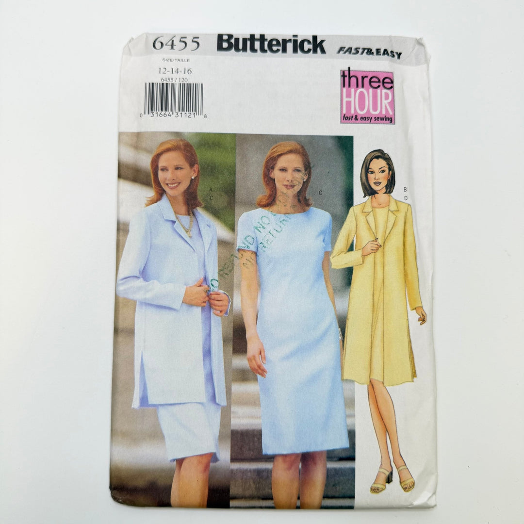 Sewing Pattern - Womenswear - Butterick 6455 - True Deadstock supplies Fabric by private - Sustainable Textile | FABCYCLE