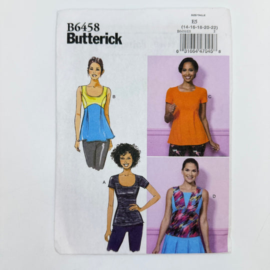 Sewing Pattern - Womenswear - Butterick 6458 - True Deadstock supplies Fabric by private - Sustainable Textile | FABCYCLE