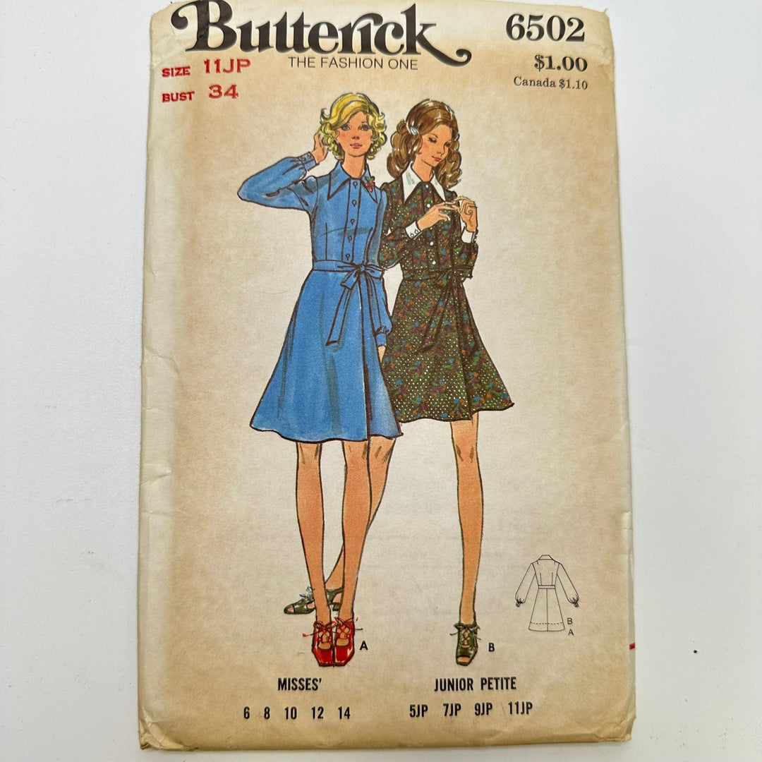 Sewing Pattern - Womenswear - Butterick 6502 - True Deadstock supplies Fabric by private - Sustainable Textile | FABCYCLE