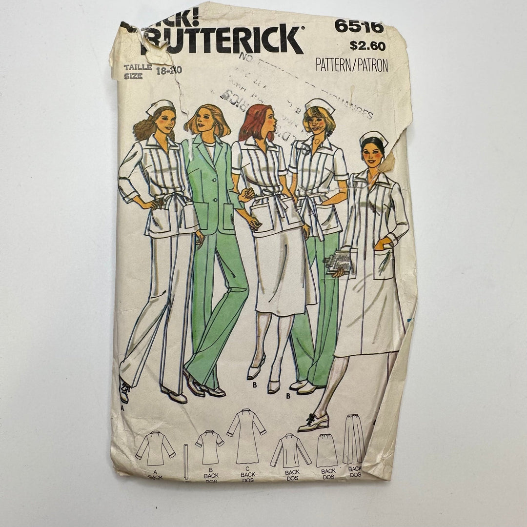Sewing Pattern - Womenswear - Butterick 6516 - True Deadstock supplies Fabric by private - Sustainable Textile | FABCYCLE