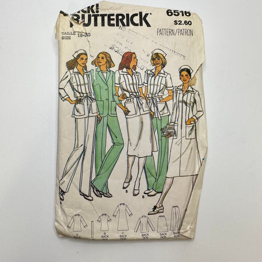 Sewing Pattern - Womenswear - Butterick 6516 - True Deadstock supplies Fabric by private - Sustainable Textile | FABCYCLE