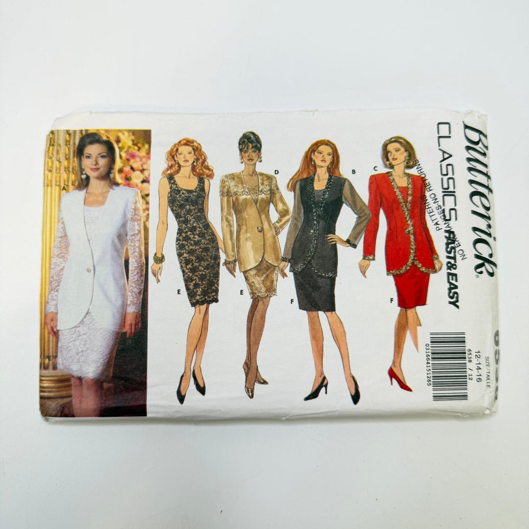 Sewing Pattern - Womenswear - Butterick 6538 - True Deadstock supplies Fabric by private - Sustainable Textile | FABCYCLE