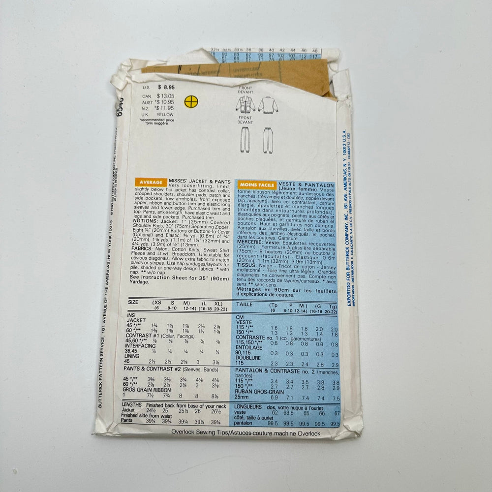 Sewing Pattern - Womenswear - Butterick 6540 - True Deadstock supplies Fabric by private - Sustainable Textile | FABCYCLE