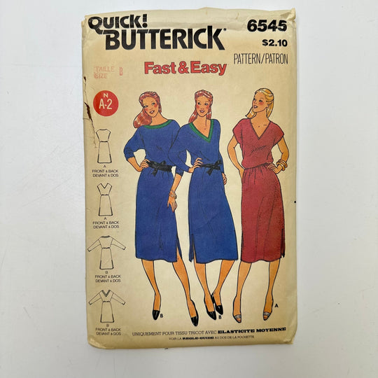 Sewing Pattern - Womenswear - Butterick 6545 - True Deadstock supplies Fabric by private - Sustainable Textile | FABCYCLE