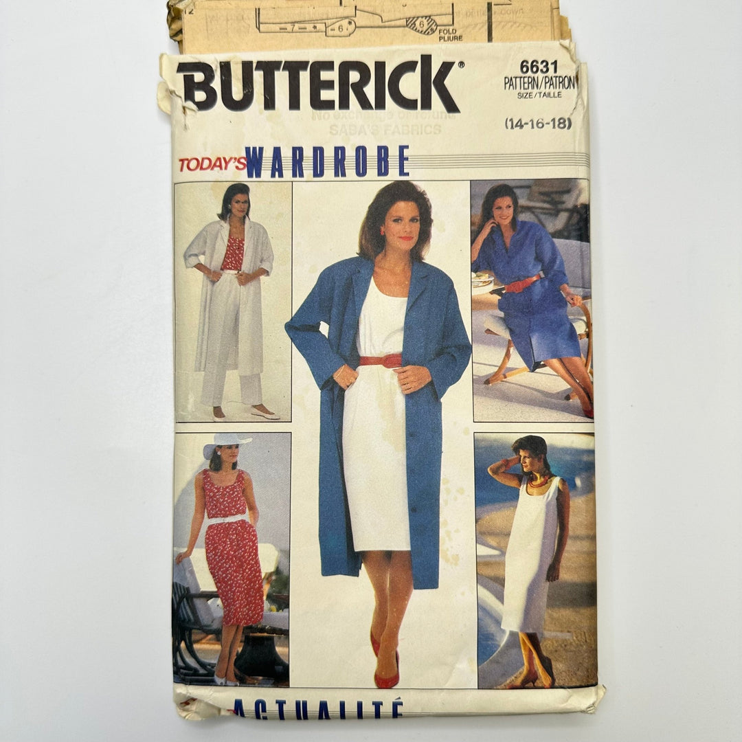 Sewing Pattern - Womenswear - Butterick 6631 - True Deadstock supplies Fabric by private - Sustainable Textile | FABCYCLE