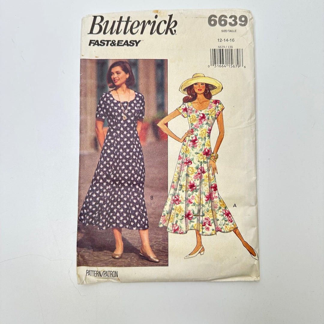 Sewing Pattern - Womenswear - Butterick 6639 - True Deadstock supplies Fabric by private - Sustainable Textile | FABCYCLE