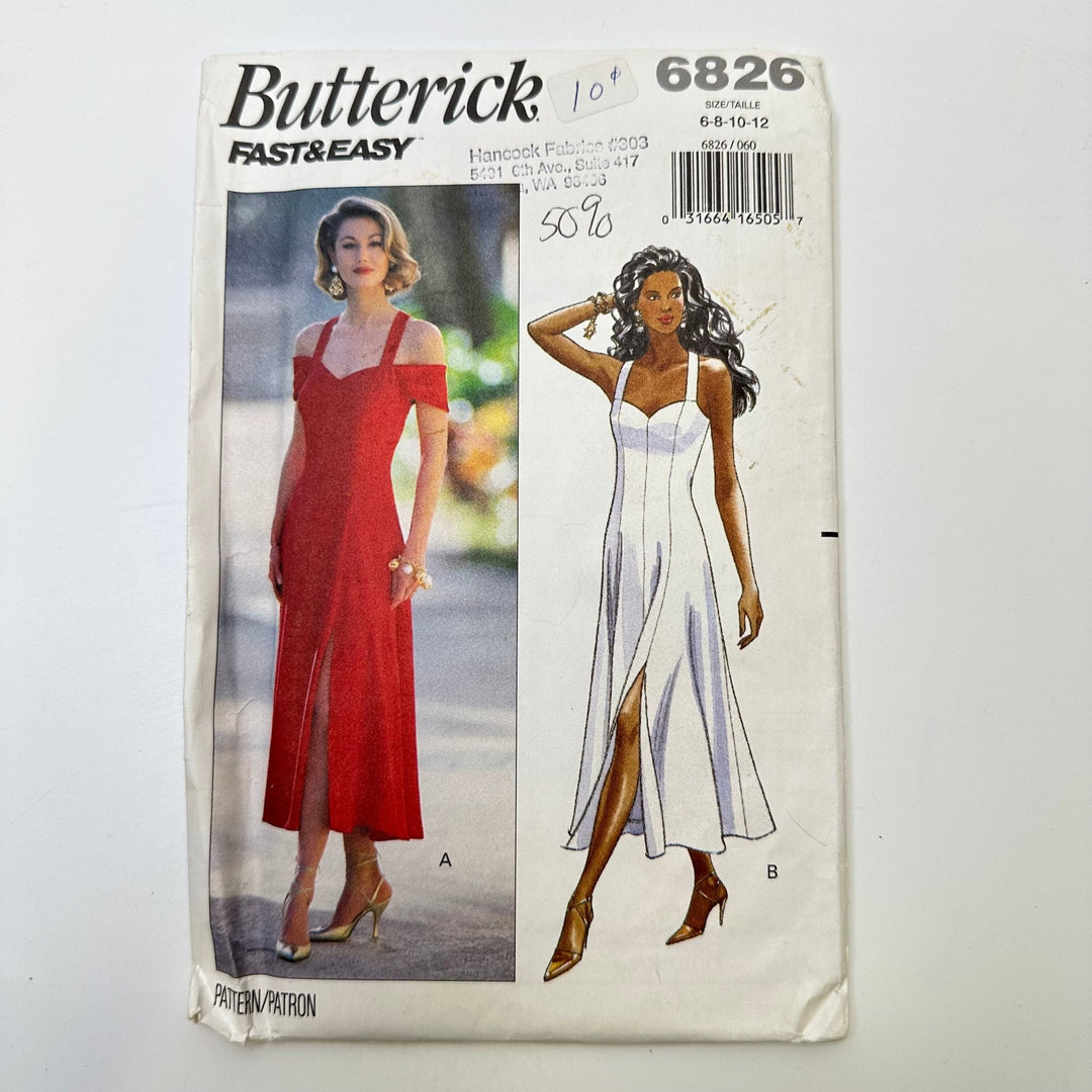 Sewing Pattern - Womenswear - Butterick 6826 - True Deadstock supplies Fabric by private - Sustainable Textile | FABCYCLE