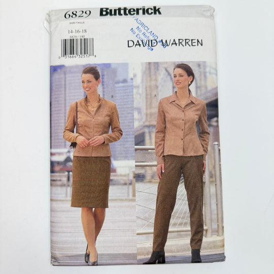 Sewing Pattern - Womenswear - Butterick 6829 - True Deadstock supplies Fabric by private - Sustainable Textile | FABCYCLE