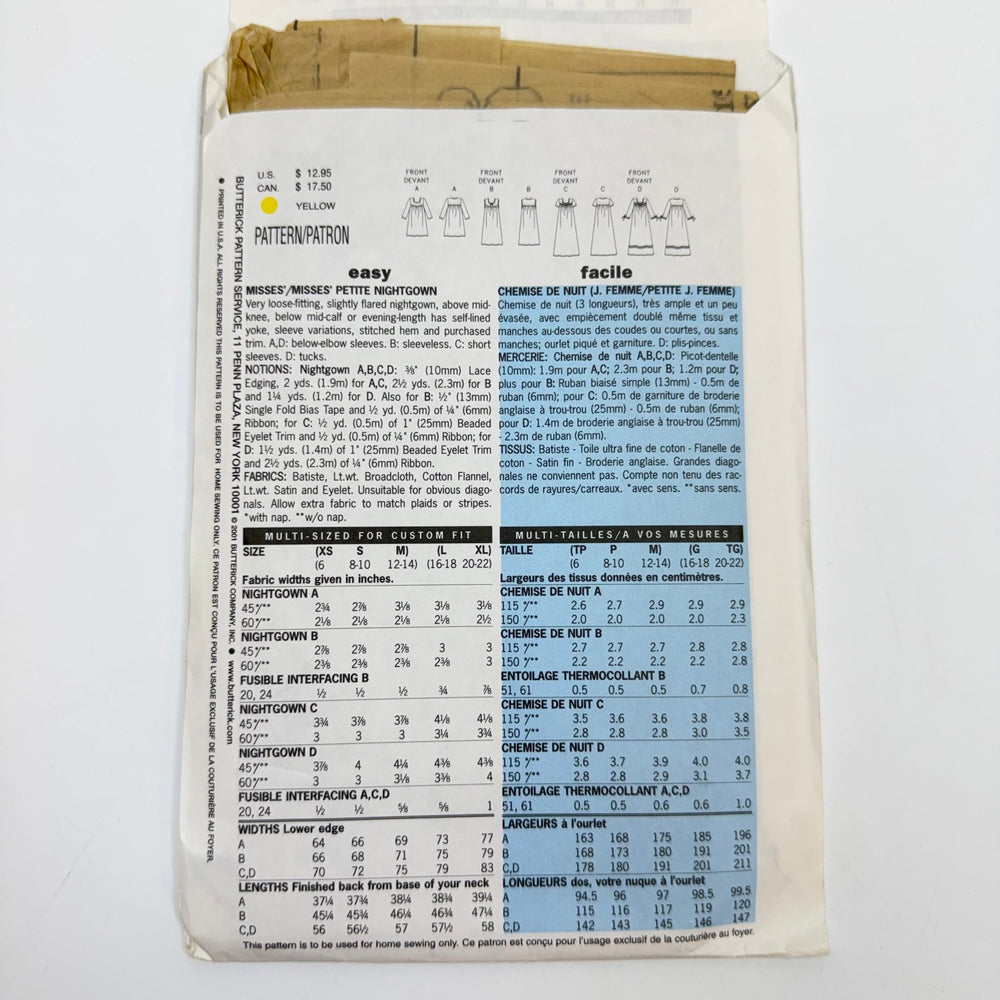 Sewing Pattern - Womenswear - Butterick 6838 - True Deadstock supplies Fabric by private - Sustainable Textile | FABCYCLE