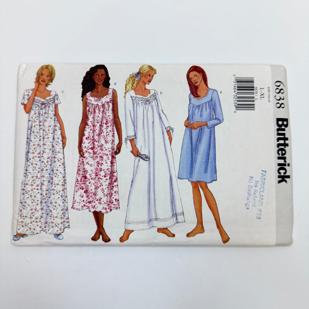 Sewing Pattern - Womenswear - Butterick 6838 - True Deadstock supplies Fabric by private - Sustainable Textile | FABCYCLE