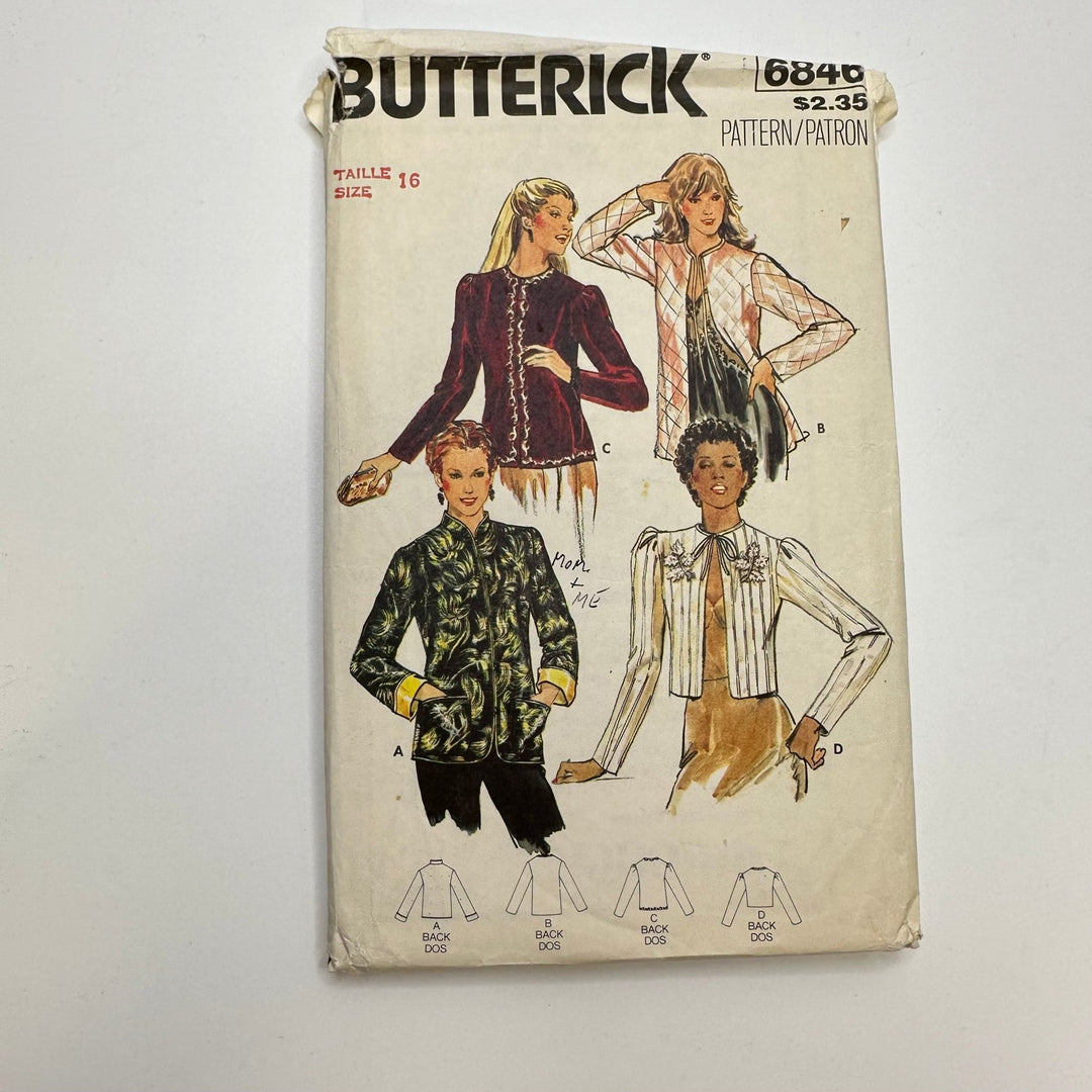 Sewing Pattern - Womenswear - Butterick 6846 - True Deadstock supplies Fabric by private - Sustainable Textile | FABCYCLE