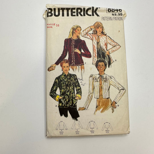 Sewing Pattern - Womenswear - Butterick 6846 - True Deadstock supplies Fabric by private - Sustainable Textile | FABCYCLE