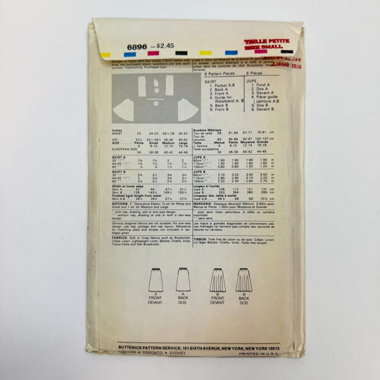 Sewing Pattern - Womenswear - Butterick 6896 - True Deadstock supplies Fabric by private - Sustainable Textile | FABCYCLE