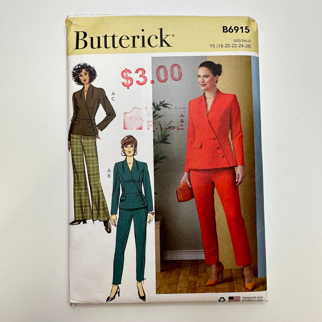 Sewing Pattern - Womenswear - Butterick 6915 - True Deadstock supplies Fabric by private - Sustainable Textile | FABCYCLE