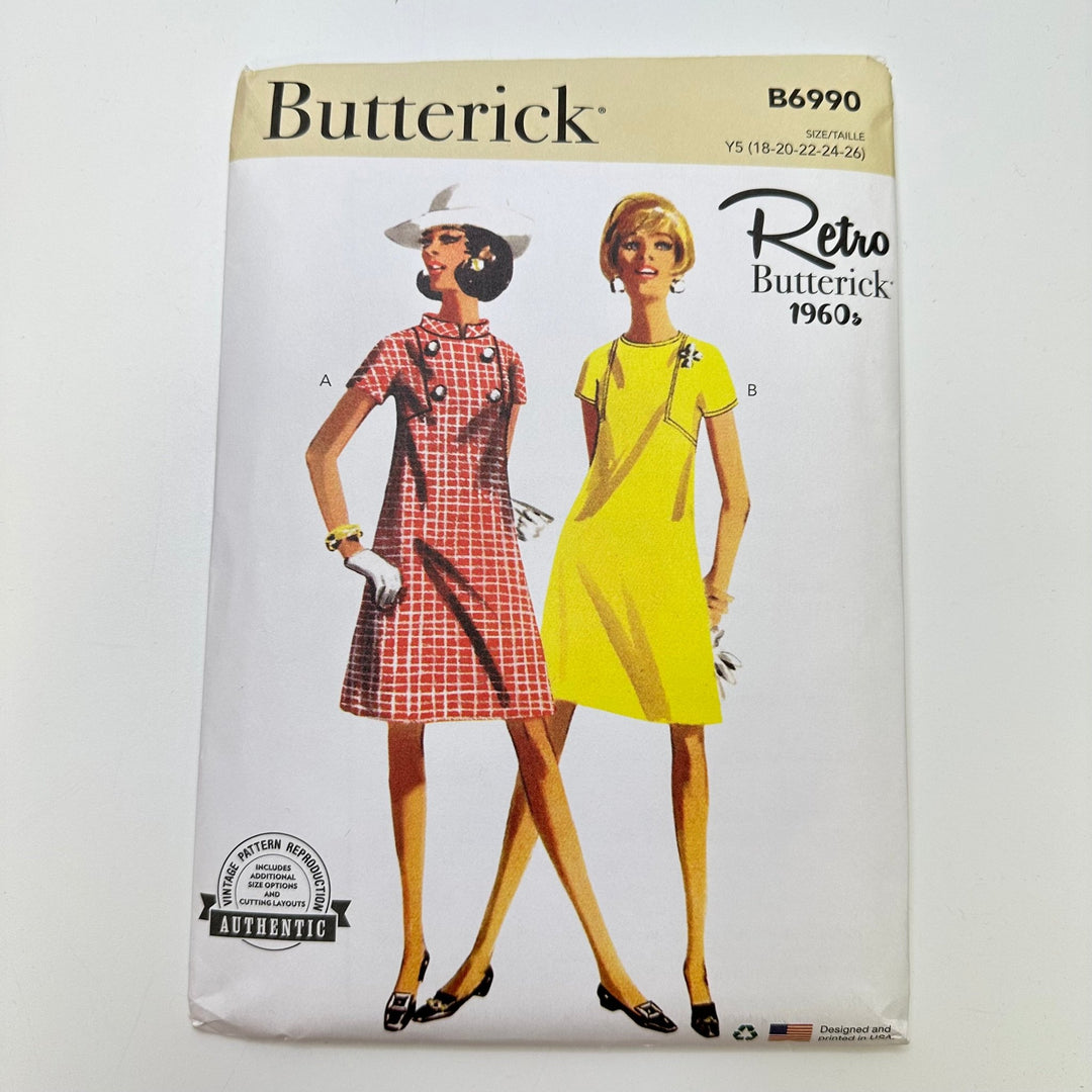 Sewing Pattern - Womenswear - Butterick 6990 - True Deadstock supplies Fabric by private - Sustainable Textile | FABCYCLE