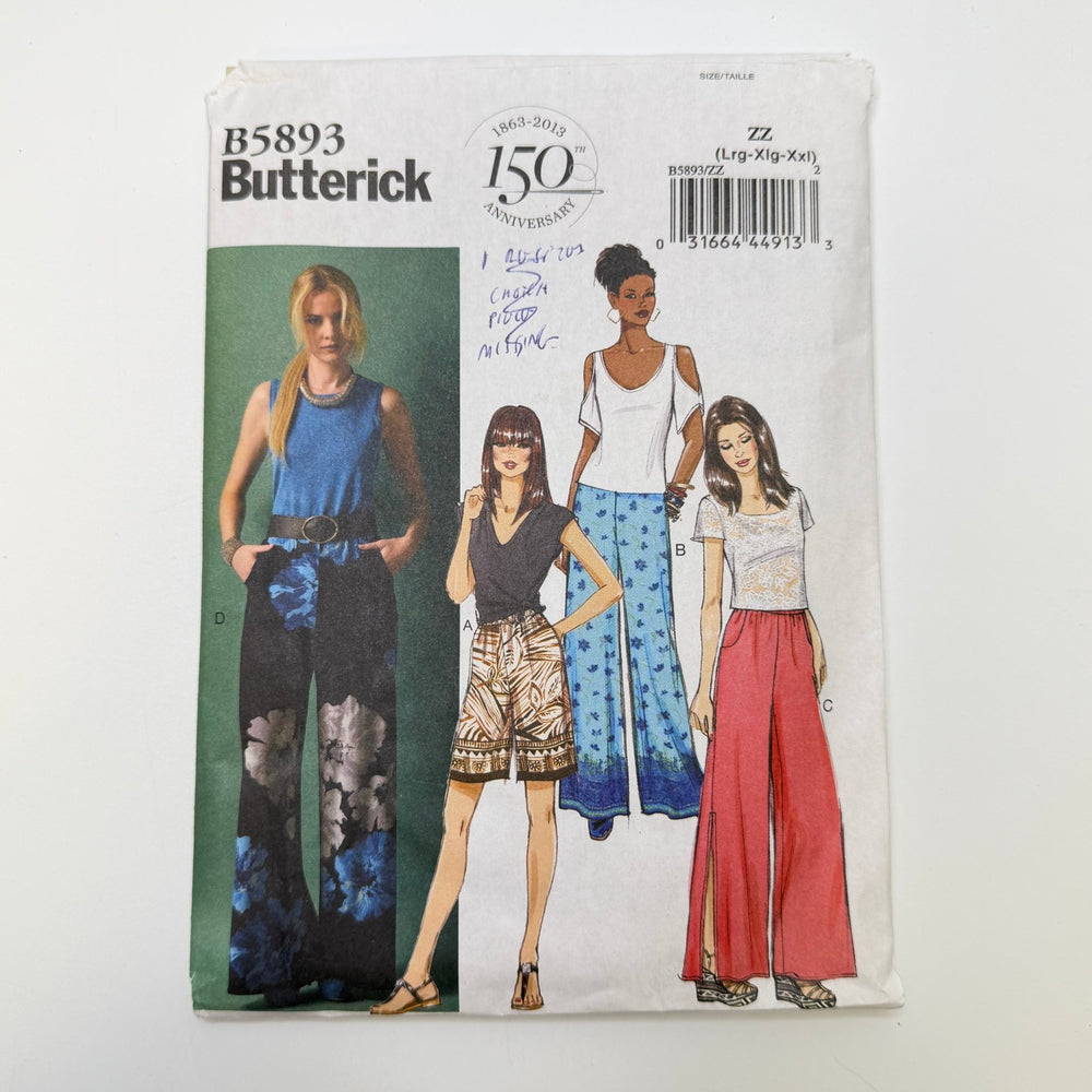 Sewing Pattern - Womenswear - Butterick B5893 - True Deadstock supplies Fabric by private - Sustainable Textile | FABCYCLE