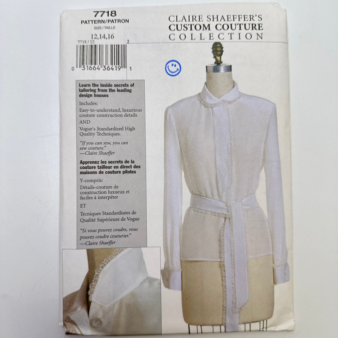 Sewing Pattern - Womenswear - Claire Shaeffer Custom Couture 7718 - True Deadstock supplies Fabric by private - Sustainable Textile | FABCYCLE