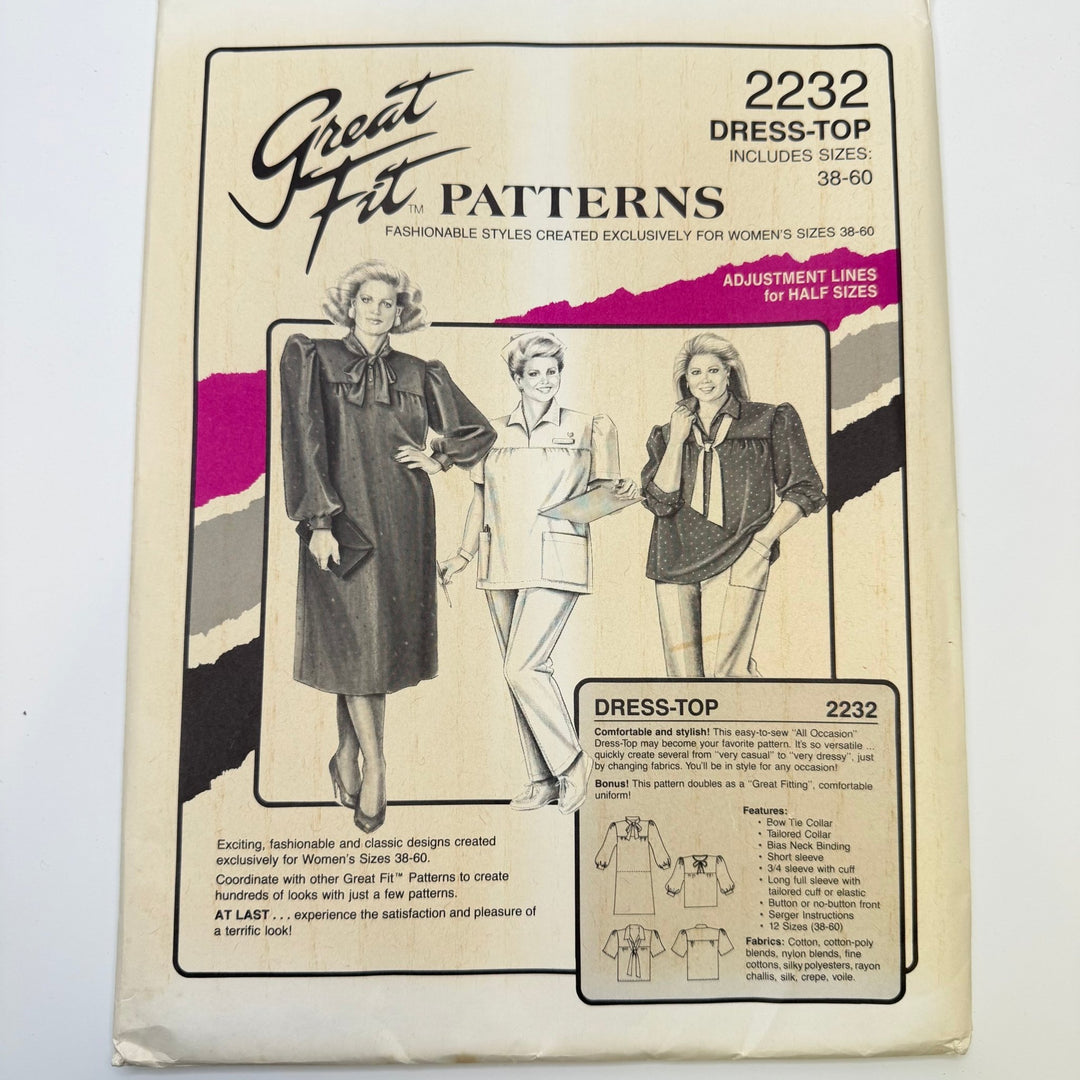 Sewing Pattern - Womenswear - Great Fit Patterns 2232 - True Deadstock supplies Fabric by private - Sustainable Textile | FABCYCLE