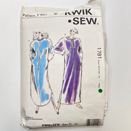 Sewing Pattern - Womenswear - Kwik Sew 1781 - True Deadstock supplies Fabric by private - Sustainable Textile | FABCYCLE
