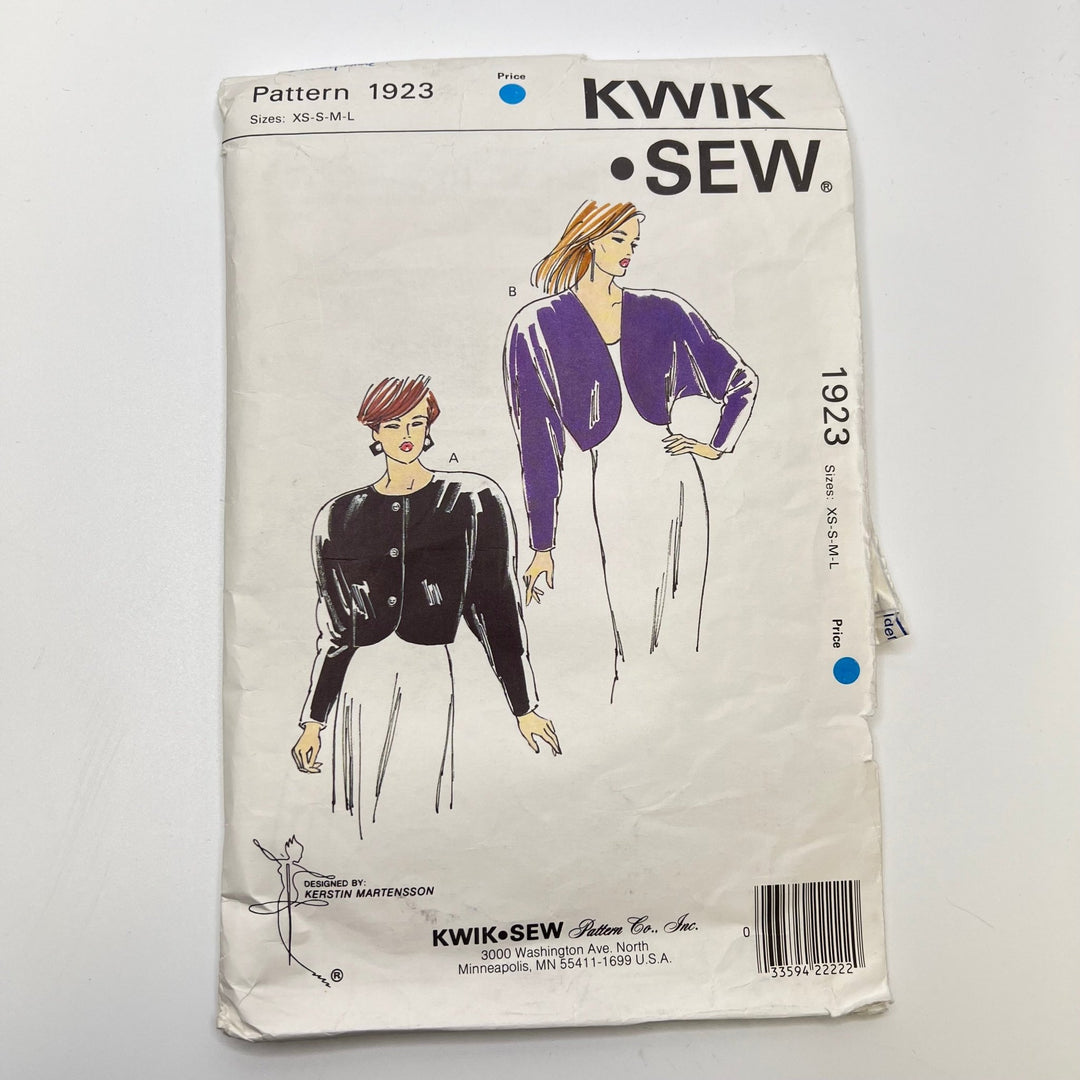 Sewing Pattern - Womenswear - Kwik Sew 1923 - True Deadstock supplies Fabric by private - Sustainable Textile | FABCYCLE