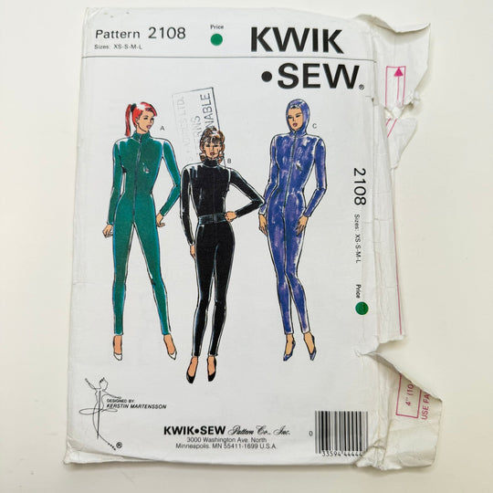 Sewing Pattern - Womenswear - Kwik Sew 2108 - True Deadstock supplies Fabric by private - Sustainable Textile | FABCYCLE