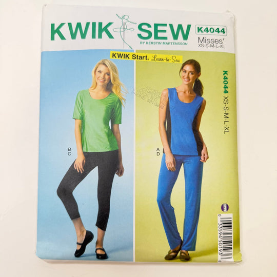 Sewing Pattern - Womenswear - Kwik Sew 4044 - True Deadstock supplies Fabric by private - Sustainable Textile | FABCYCLE