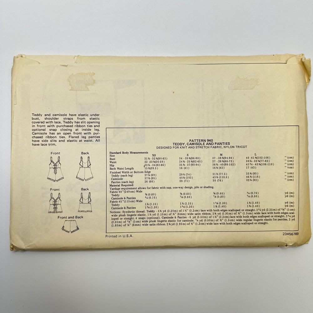 Sewing Pattern - Womenswear - Kwik Sew 940 - True Deadstock supplies Fabric by private - Sustainable Textile | FABCYCLE