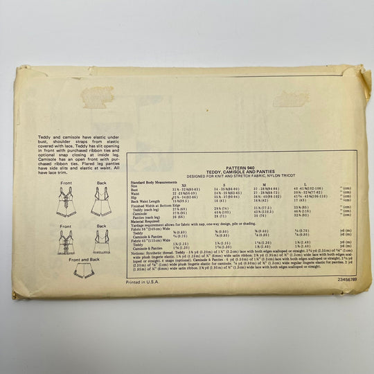 Sewing Pattern - Womenswear - Kwik Sew 940 - True Deadstock supplies Fabric by private - Sustainable Textile | FABCYCLE
