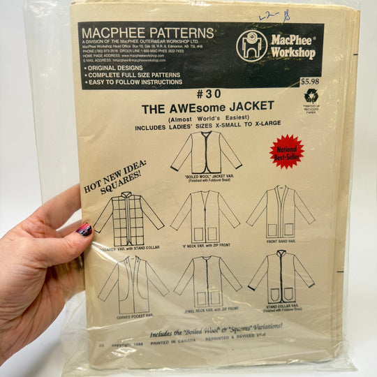 Sewing Pattern - Womenswear - MacPhee Patterns 30 - True Deadstock supplies Fabric by private - Sustainable Textile | FABCYCLE