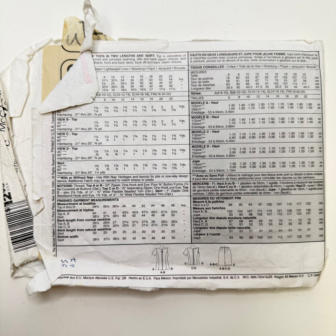 Sewing Pattern - Womenswear - McCall&