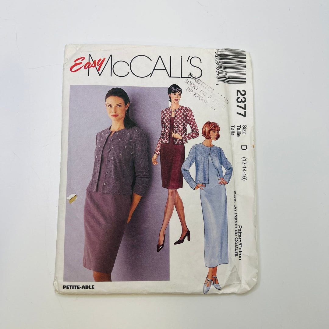 Sewing Pattern - Womenswear - McCall&